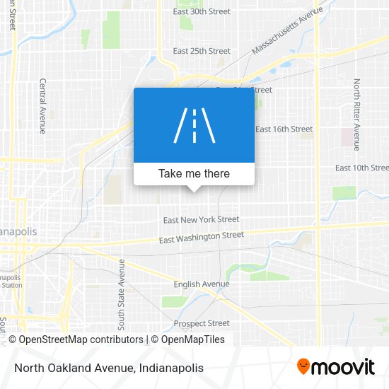 North Oakland Avenue map