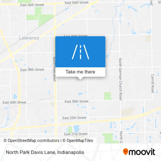 North Park Davis Lane map