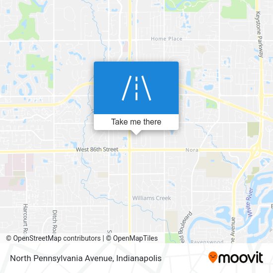 Mapa de North Pennsylvania Avenue
