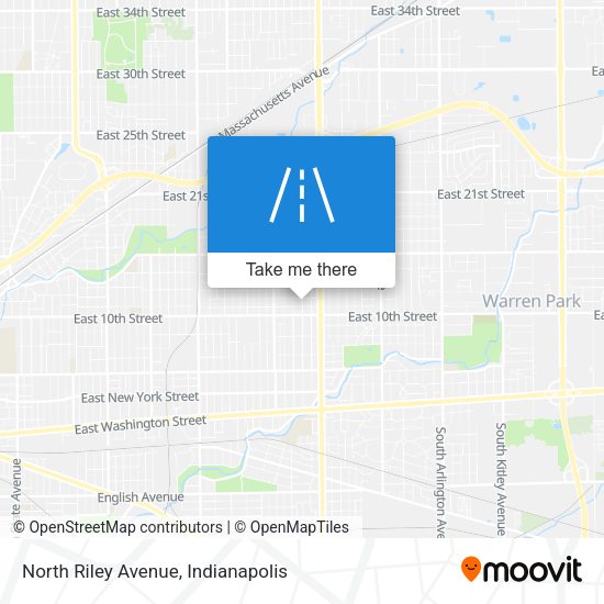 North Riley Avenue map