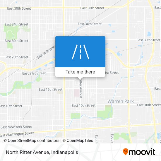North Ritter Avenue map
