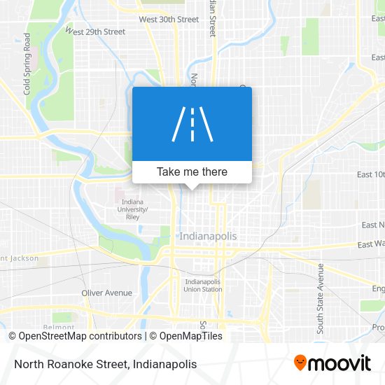 North Roanoke Street map