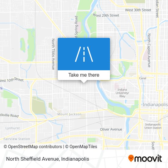 Mapa de North Sheffield Avenue