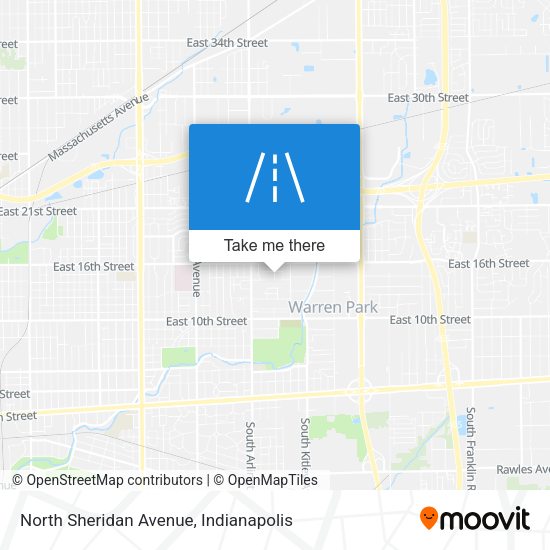 North Sheridan Avenue map