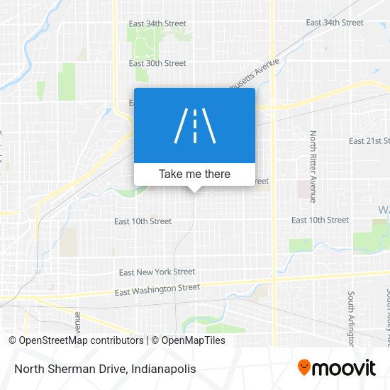 North Sherman Drive map