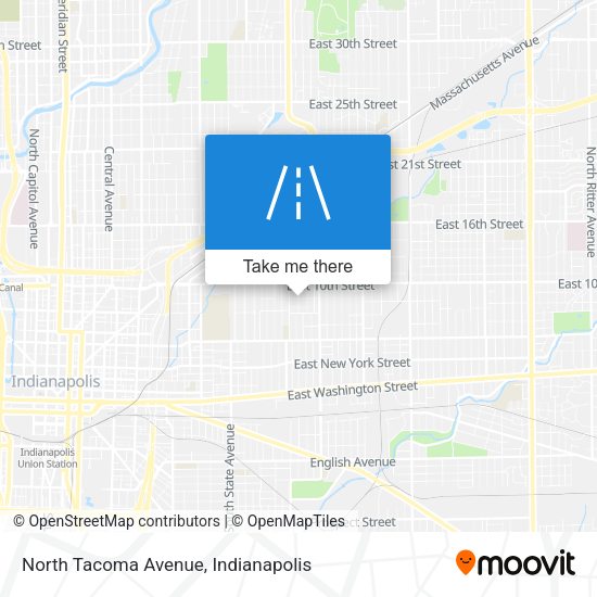 North Tacoma Avenue map