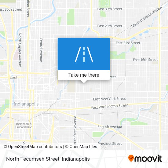 North Tecumseh Street map