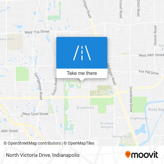 North Victoria Drive map