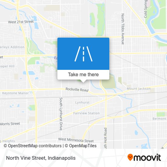 North Vine Street map