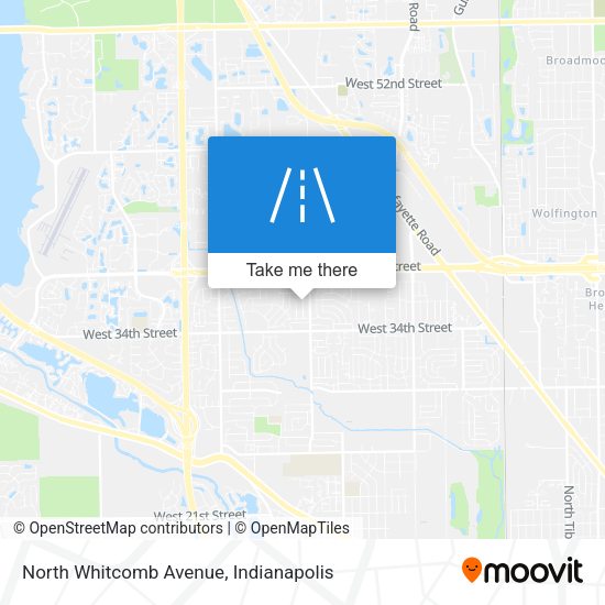North Whitcomb Avenue map