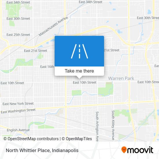 North Whittier Place map
