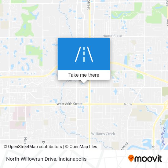 Mapa de North Willowrun Drive