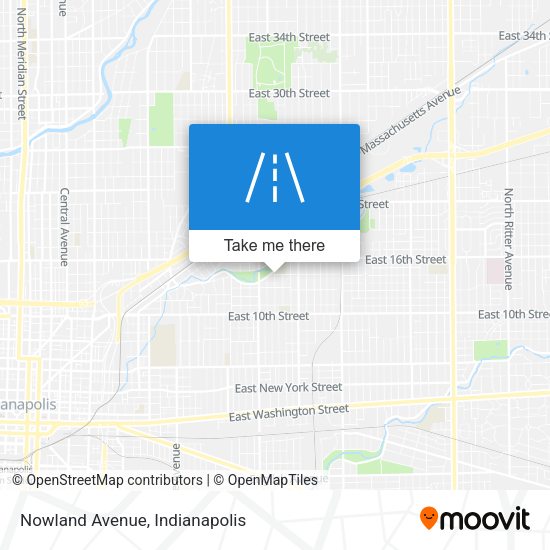 Nowland Avenue map
