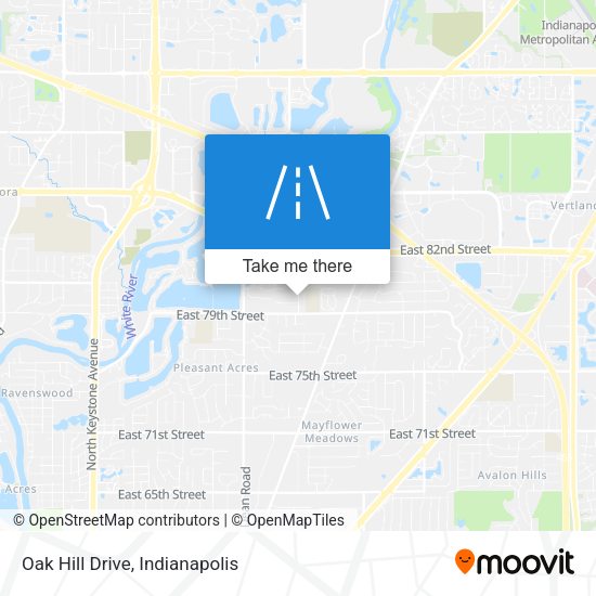 Oak Hill Drive map