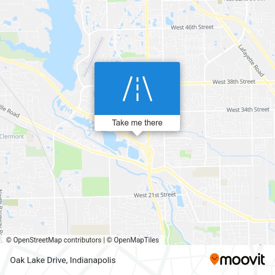 Oak Lake Drive map