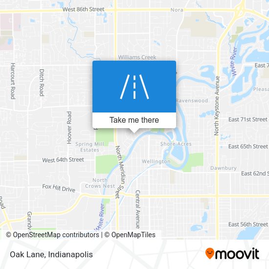 Mapa de Oak Lane