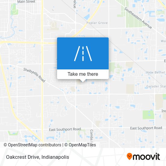 Oakcrest Drive map