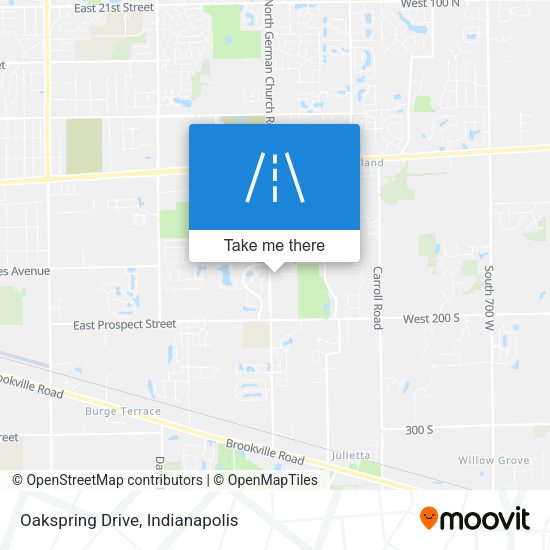 Mapa de Oakspring Drive