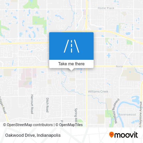 Mapa de Oakwood Drive