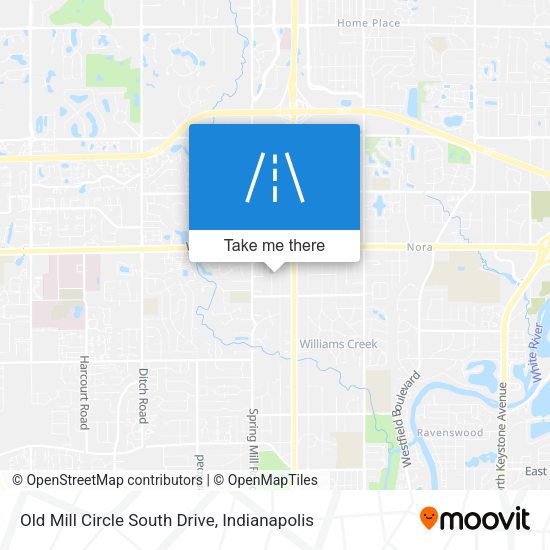 Old Mill Circle South Drive map