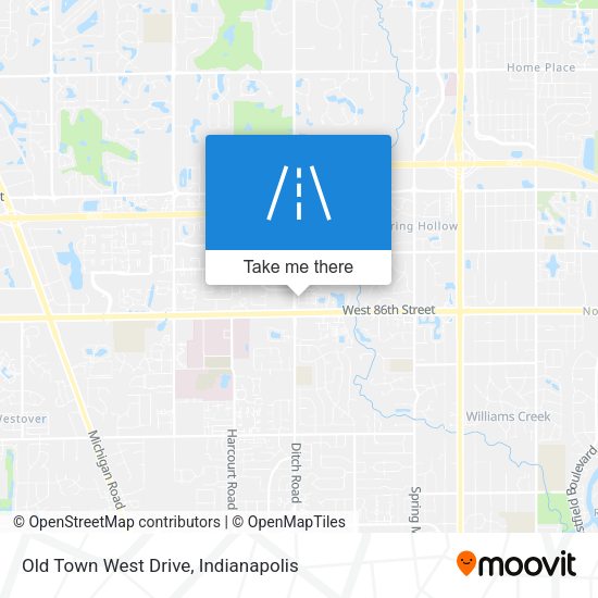 Old Town West Drive map