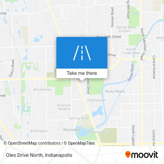 Oles Drive North map
