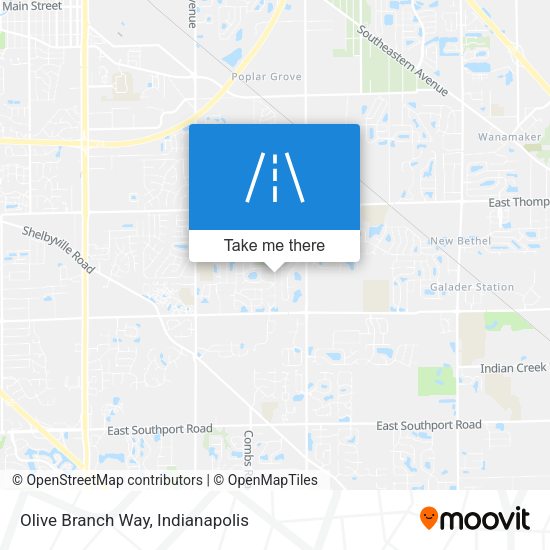 Olive Branch Way map