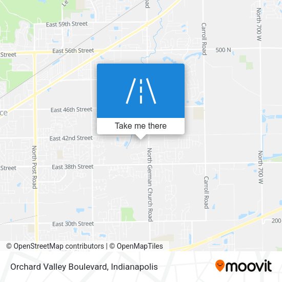 Mapa de Orchard Valley Boulevard