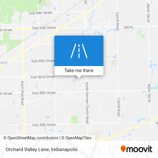 Orchard Valley Lane map