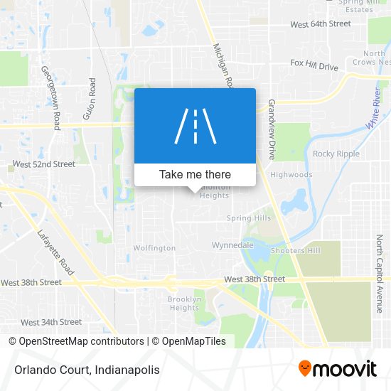 Mapa de Orlando Court