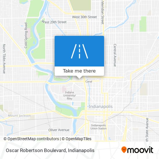 Mapa de Oscar Robertson Boulevard