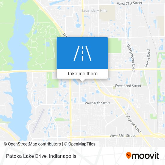 Patoka Lake Drive map