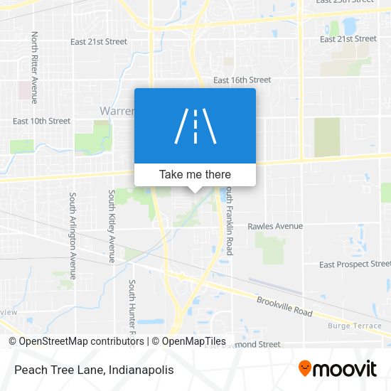 Mapa de Peach Tree Lane