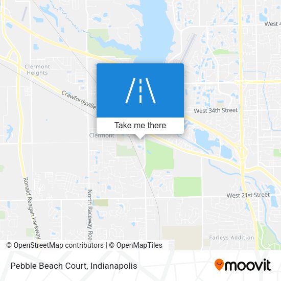 Pebble Beach Court map
