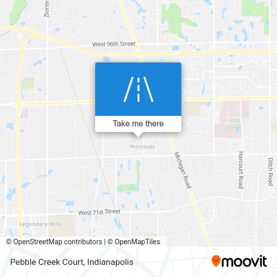 Pebble Creek Court map