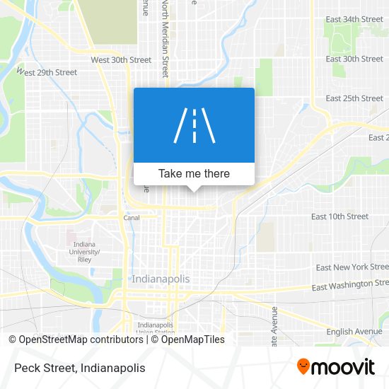 Mapa de Peck Street