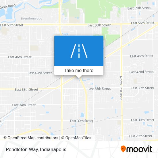 Pendleton Way map
