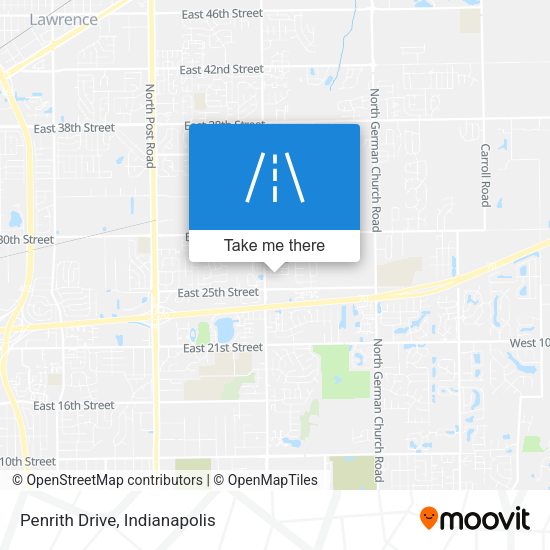 Mapa de Penrith Drive