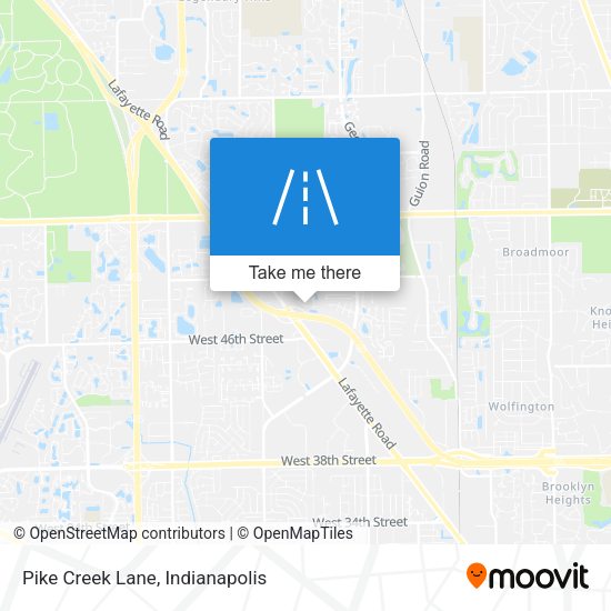 Pike Creek Lane map