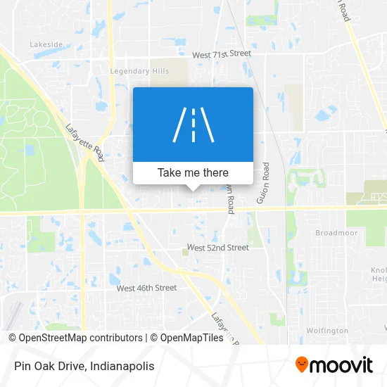 Pin Oak Drive map
