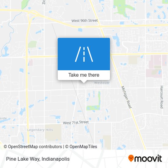 Pine Lake Way map