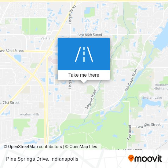 Mapa de Pine Springs Drive