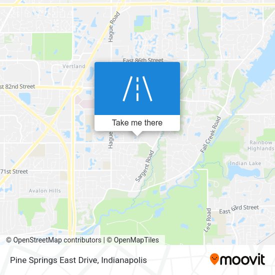 Mapa de Pine Springs East Drive