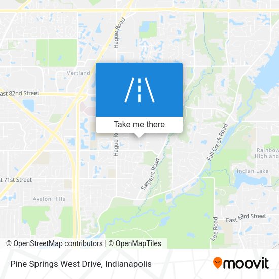 Mapa de Pine Springs West Drive