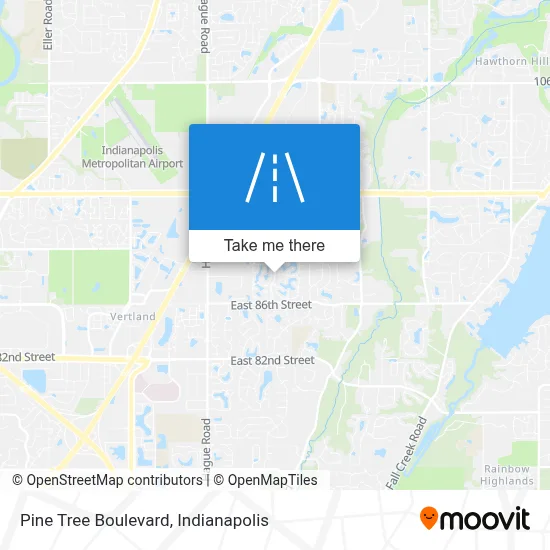 Pine Tree Boulevard map