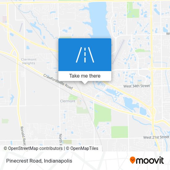 Pinecrest Road map