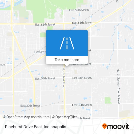 Pinehurst Drive East map