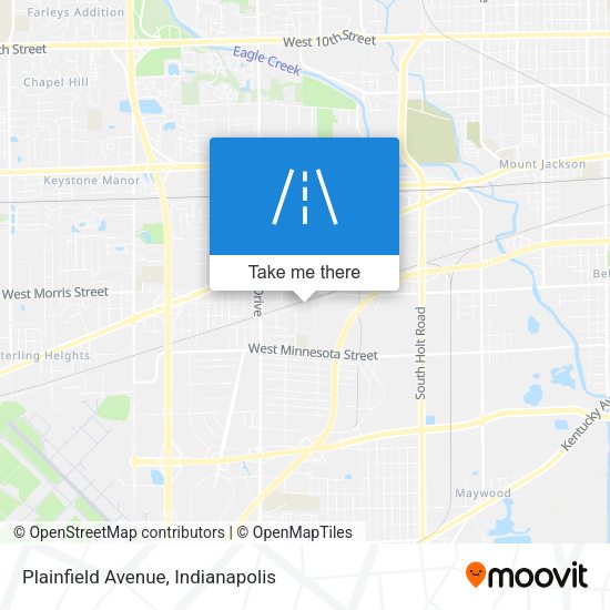 Mapa de Plainfield Avenue