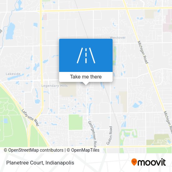 Planetree Court map