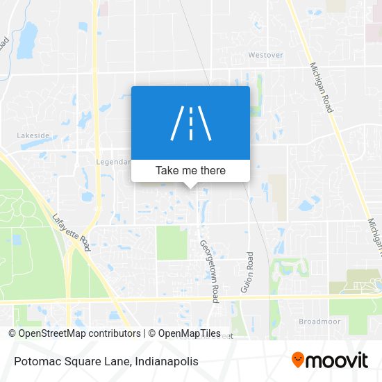 Potomac Square Lane map